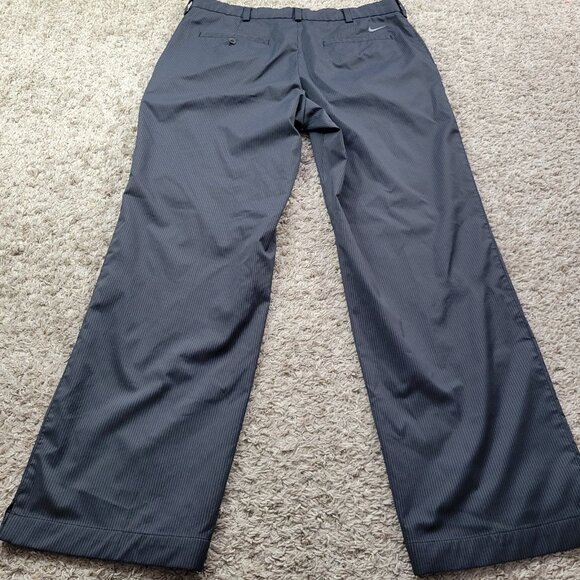 Nike Golf Pants Mens 34x30 Blue Dri-Fit Casual Preppy Outdoor Striped - Picture 5 of 7